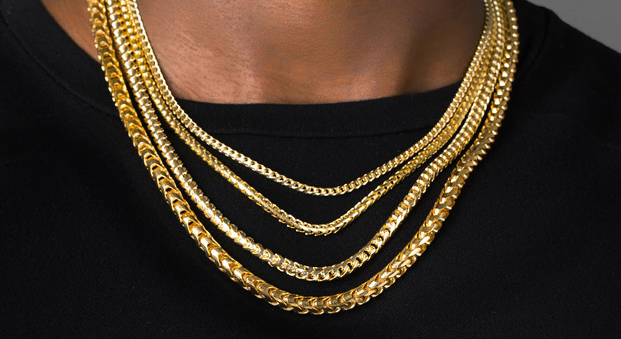 The Ultimate Guide to Solid Gold Diamond Cut Franco Chains