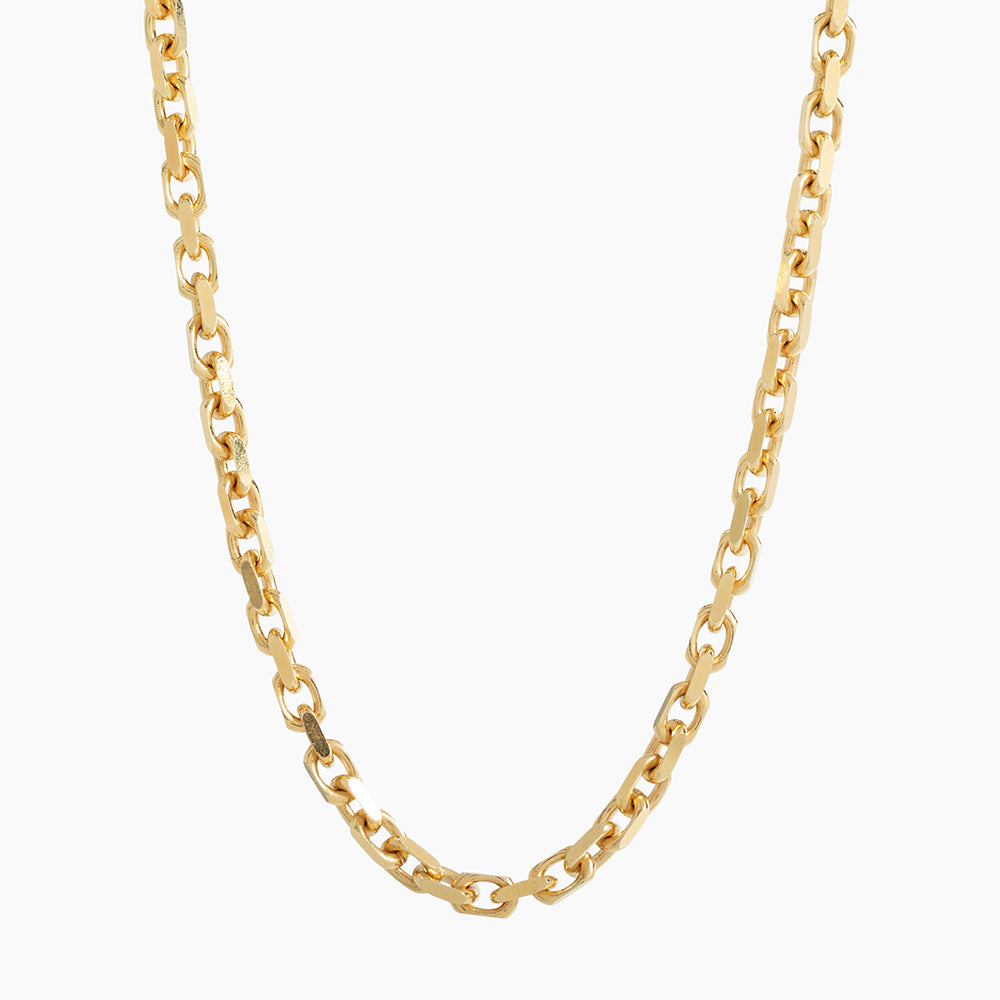 3mm Forza (Heavy Link) Chain, 14k Yellow Gold