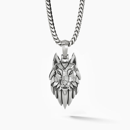 26” Wolf/Alpha Gold retailer Necklace