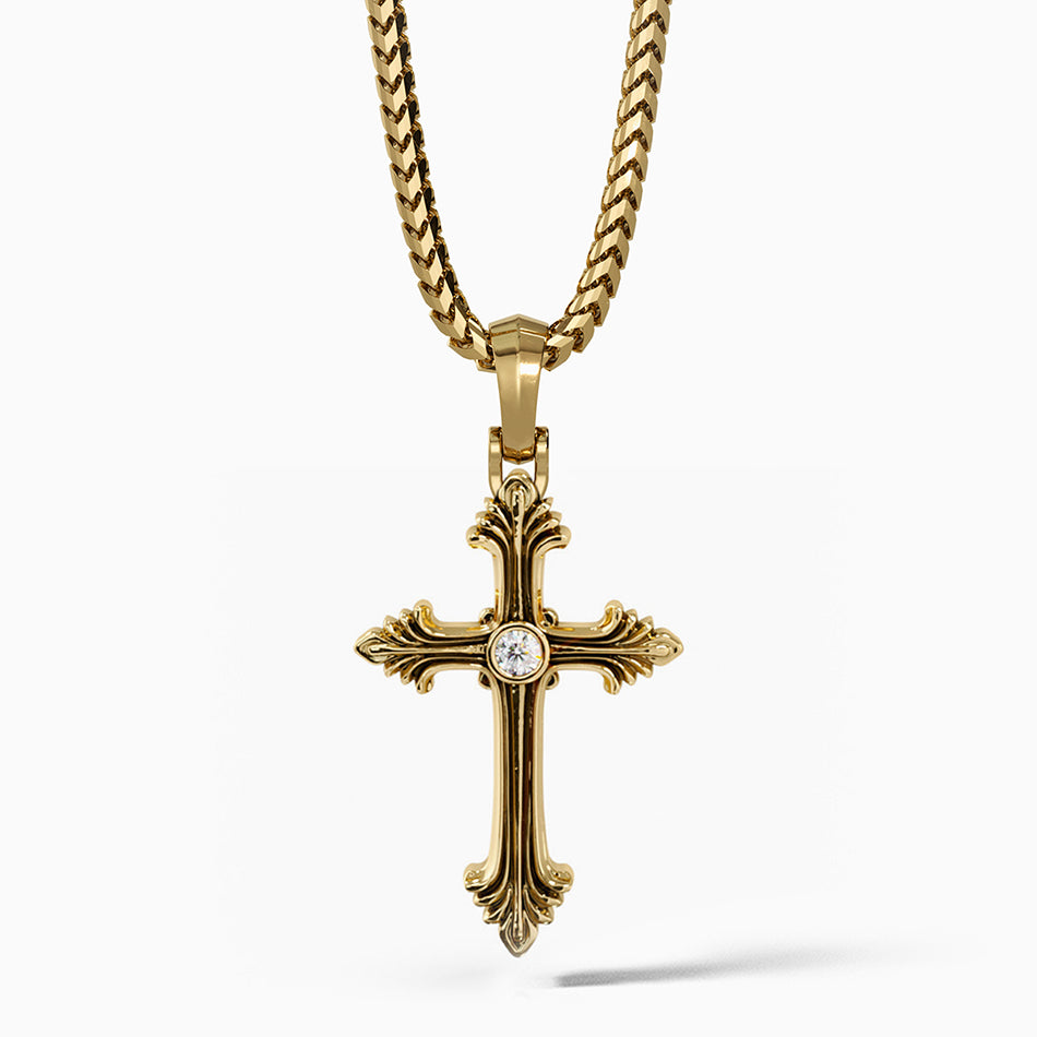 Diamond Cross Pendant for men