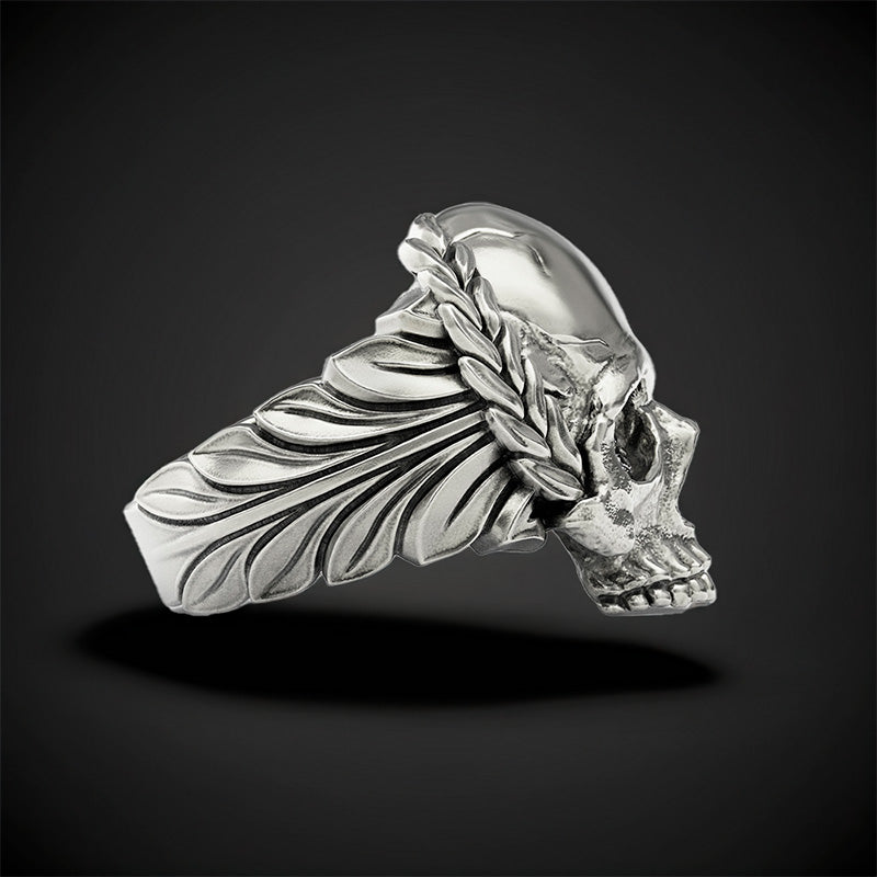 Memento Mori ring silver