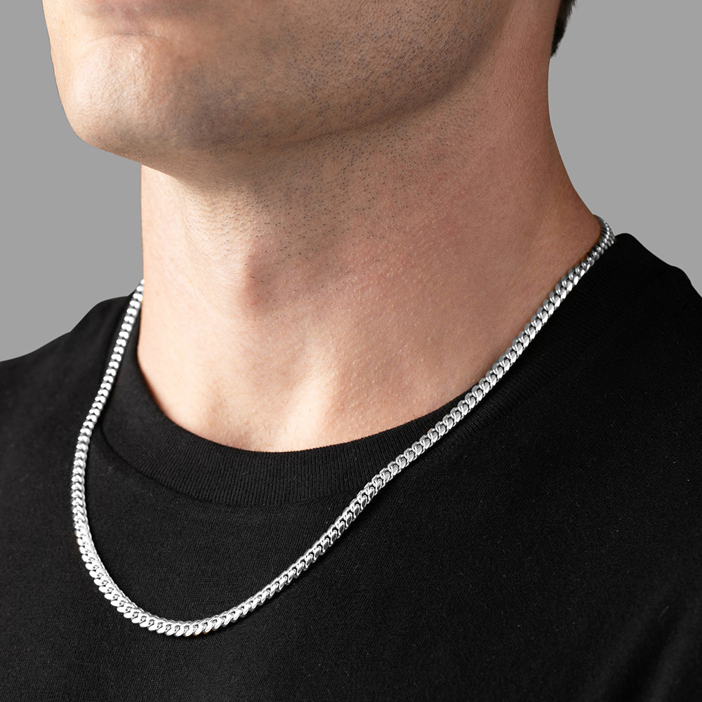 5mm Silver Miami Cuban Link Chain