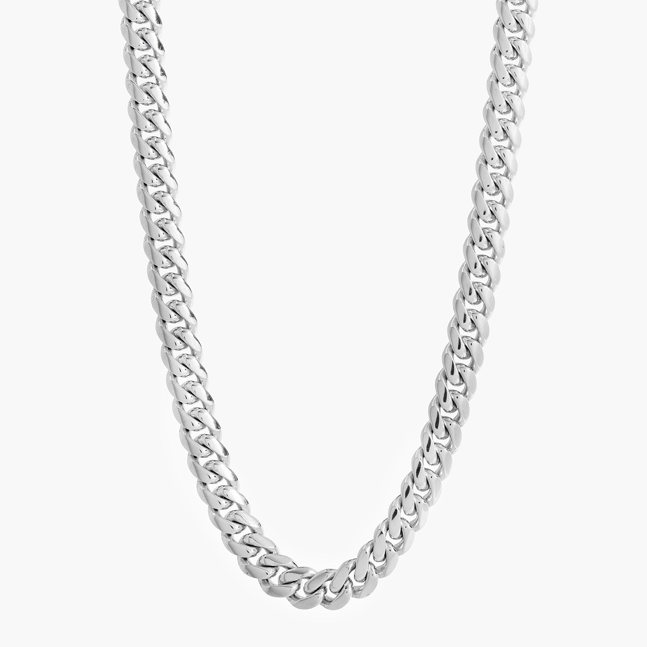 7mm Silver Miami Cuban Link Chain