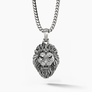 Mens Silver Necklace , Lion , Mens Pendant , Silver , Lion Silver Necklace , Lion Pendant , Necklace For Men, Men's , Mens Gift , newest Gift