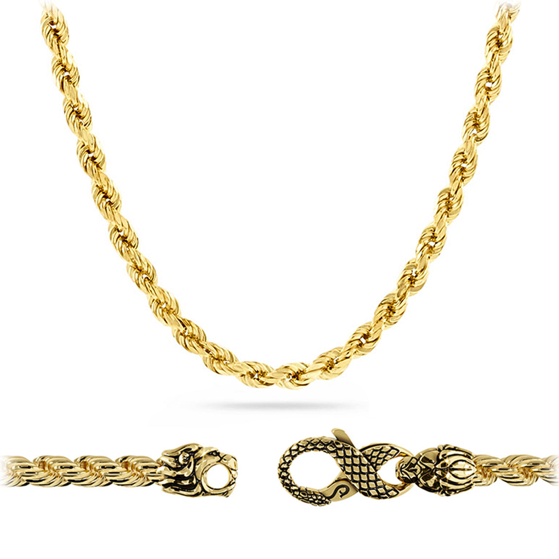 4mm GOLD Rope Chain