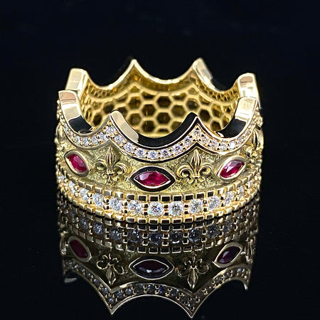 Gold Crown Ring, Gold Tiara Ring, Gold Princess Ring, Queen Ring, King Ring,  Handmade Crown Ring, Crown Ring, Tiara Ring, Gold Vermeil Ring - Etsy