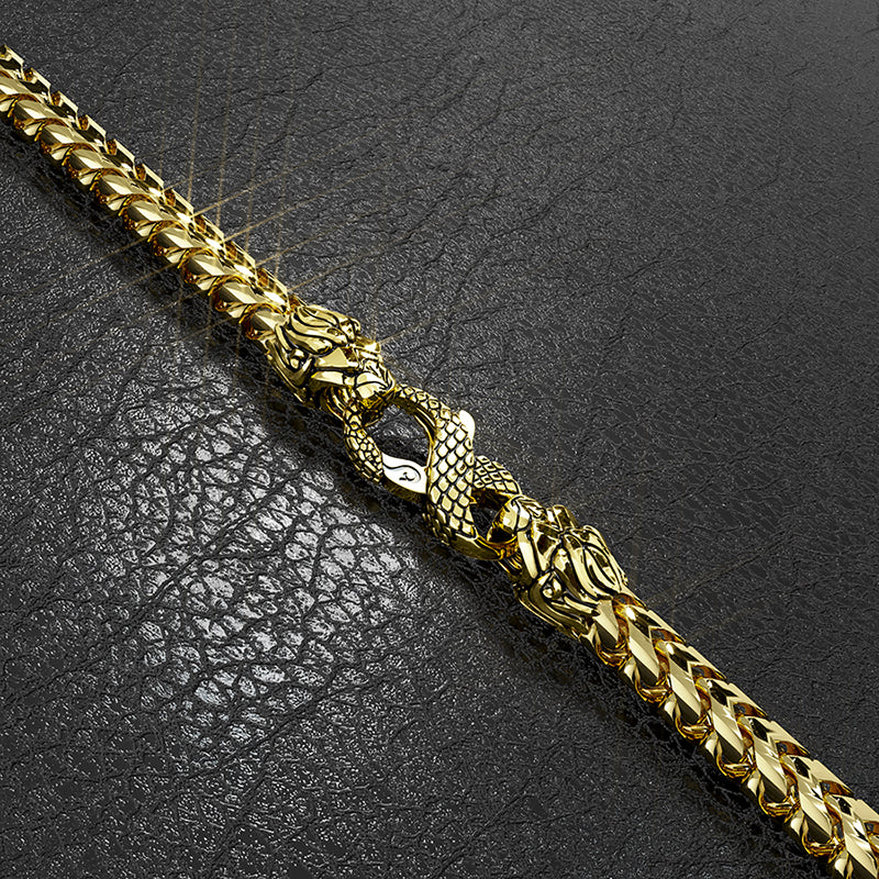 Classic Cable Bracelet in Sterling Silver with 18K Yellow Gold and  Diamonds, 4mm | David Yurman