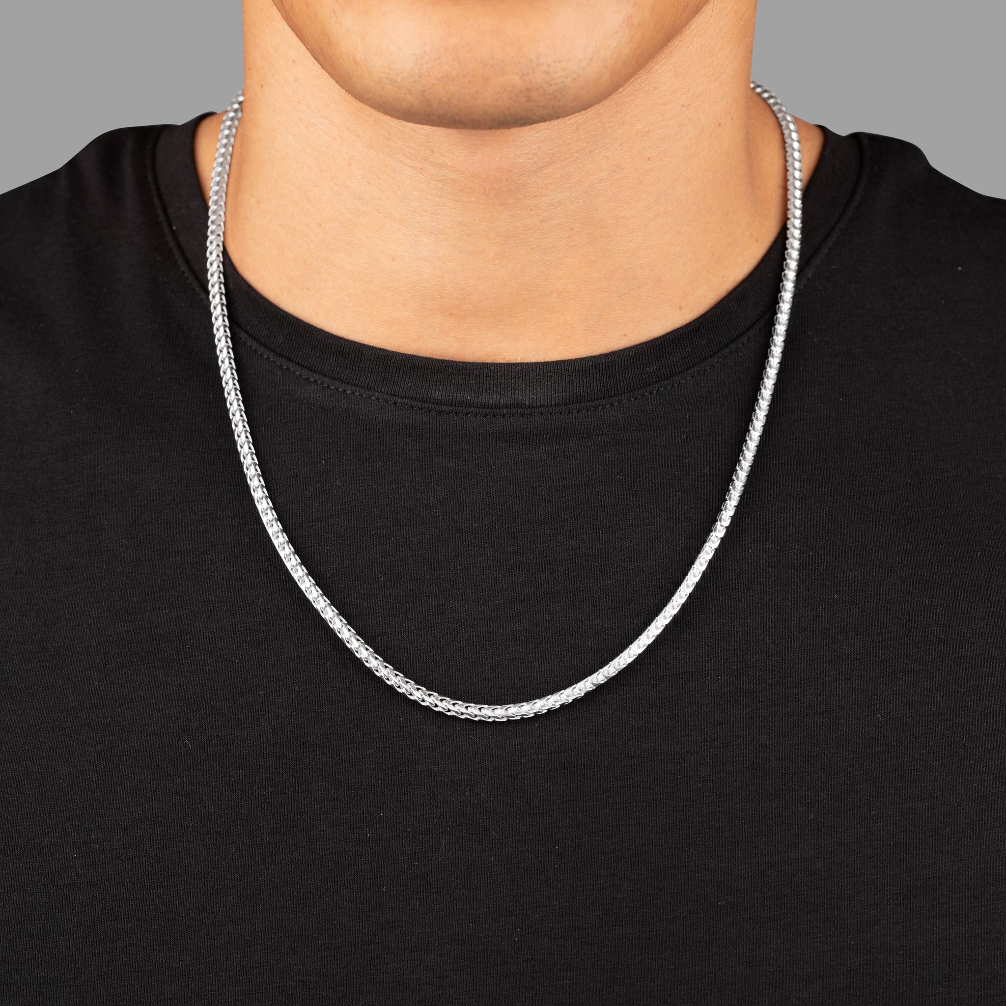 3mm Silver Franco Chain, Silver Chain for Men, Proclamation Jewelry