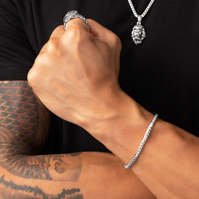Proclamation Jewelry Men's Diamond Cut Franco Chain Necklace